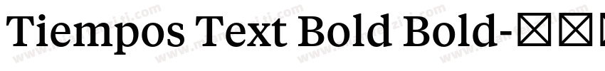 Tiempos Text Bold Bold字体转换